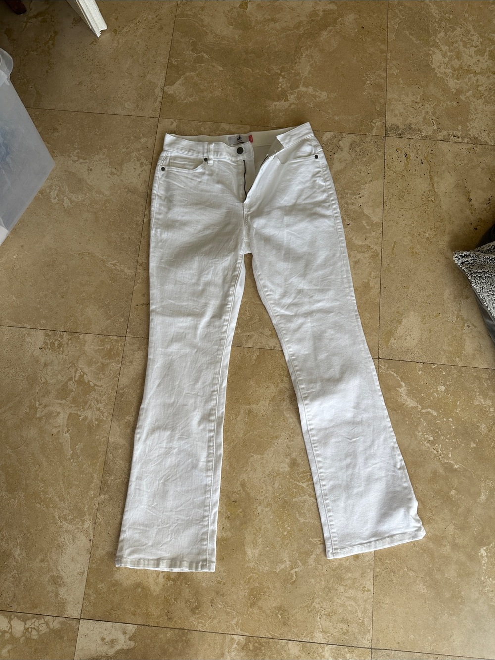 CAbi White Flare Jeans